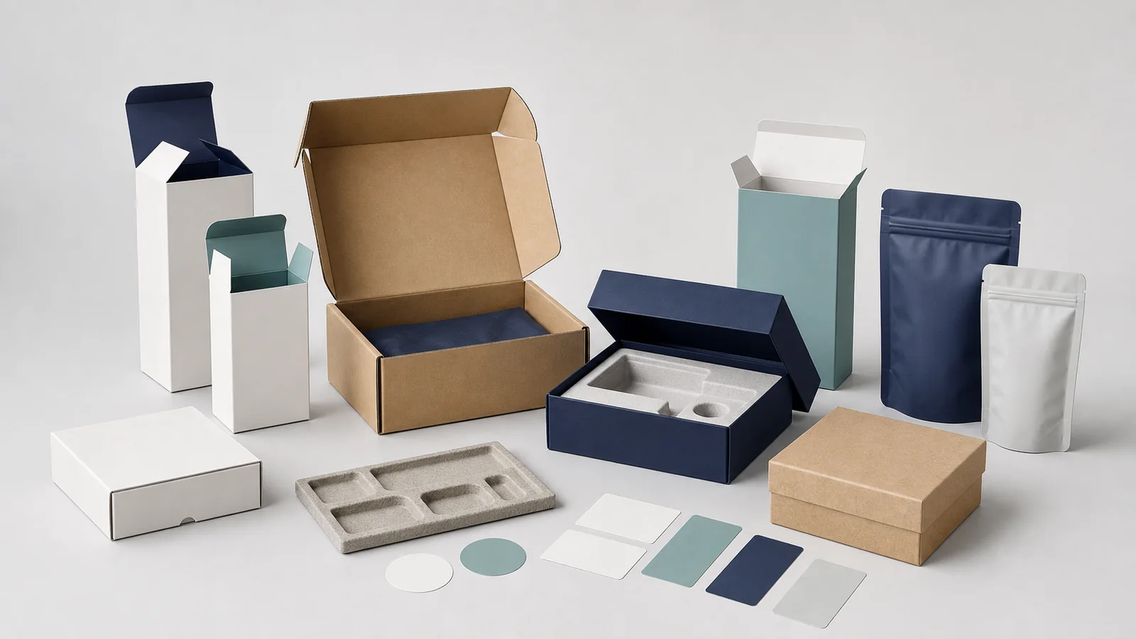 Custom packaging boxes, inserts, labels and flexible packaging