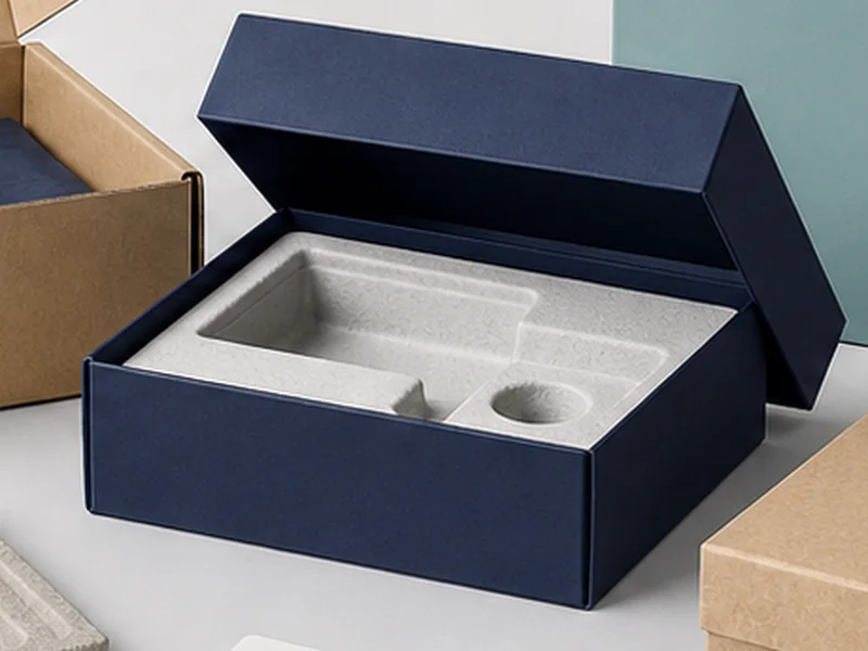 Custom rigid box packaging with insert
